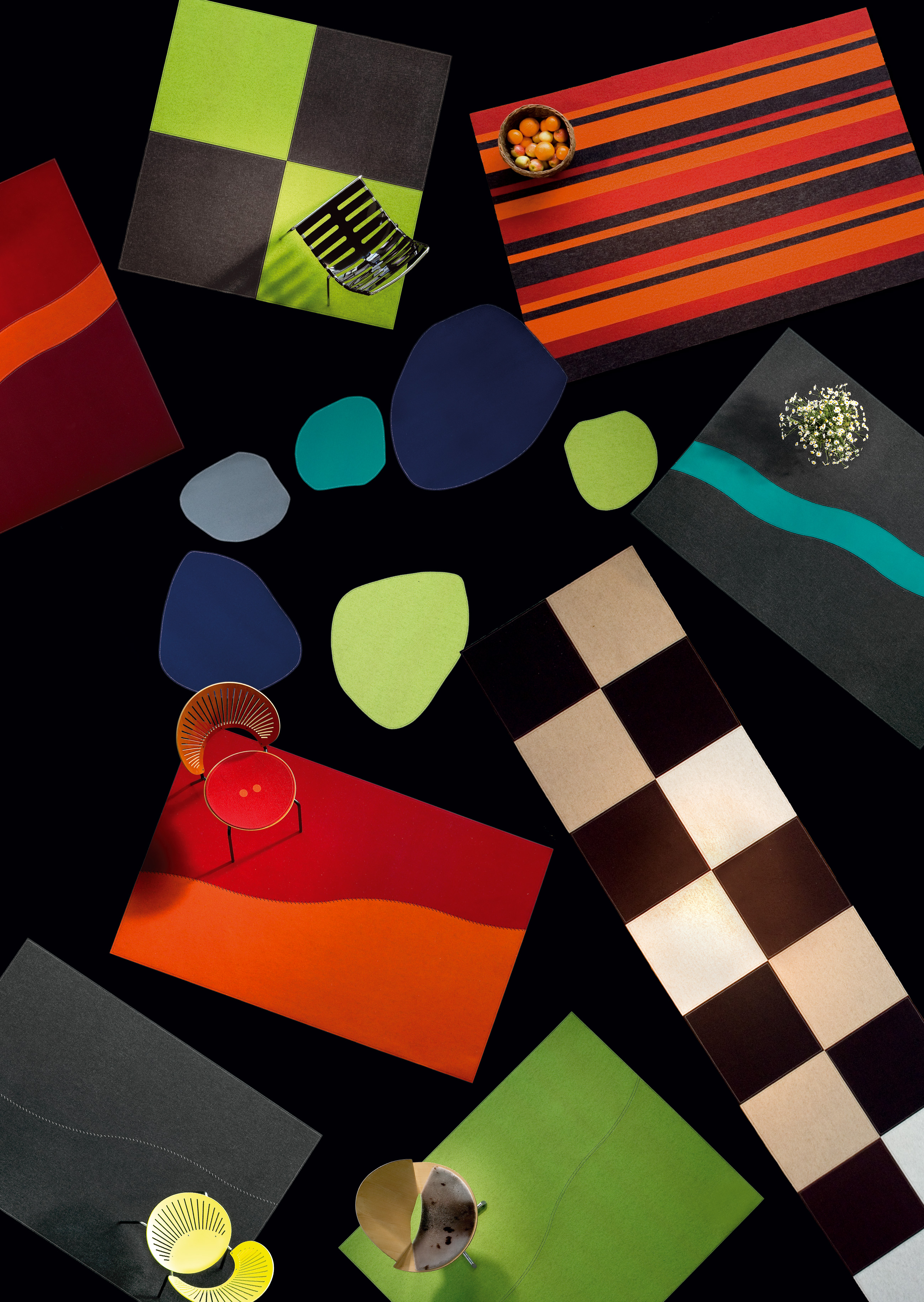 Filt tæppe designs forsiden